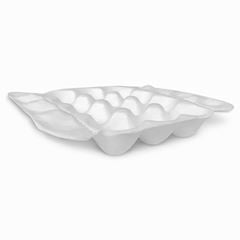 BANDEJA PARA OVOS COM 12 CAVIDADES BRANCA