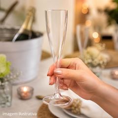TAÇA ACRÍLICA PARA CHAMPAGNE 120ML CRISTAL