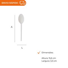 COLHER REFEIÇÃO BRANCA LEVE - CSC 602