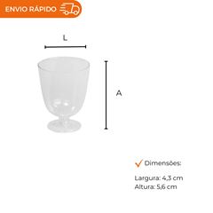 TAÇA ACRÍLICA PARA LICOR 40ML CRISTAL