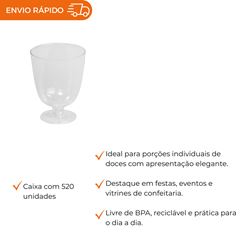 TAÇA ACRÍLICA PARA LICOR 40ML CRISTAL