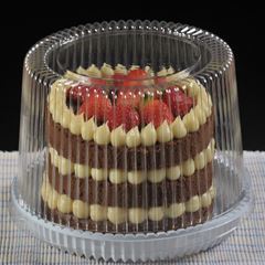 EMBALAGEM PET TORTA MINI BRANCA - G 32MA
