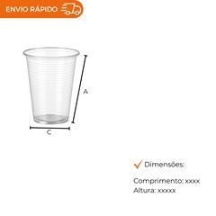 COPO 400ML DESCARTÁVEL PS TRANSPARENTE - CCT-400