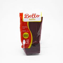 COLHER PARA SOBREMESA VINHO BORDÔ
