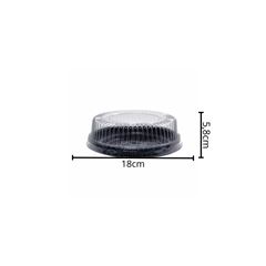 EMBALAGEM PET TORTA MINI PRETA - P 35 BAIXA
