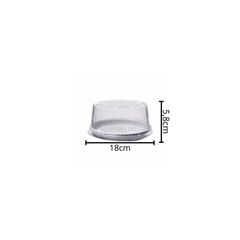 EMBALAGEM PET TORTA MINI BRANCA - P 35 ALTA
