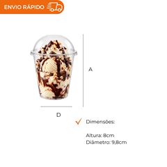 COPO 300ML PET COM TAMPA BOLHA - G 830SF
