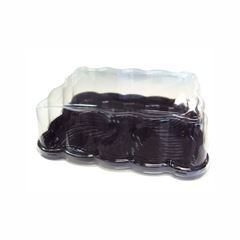 EMBALAGEM PET TORTA RETANGULAR MÉDIA PRETA - G 70F