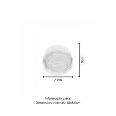 EMBALAGEM PET TORTA MINI FLOWER BRANCA - G 32F