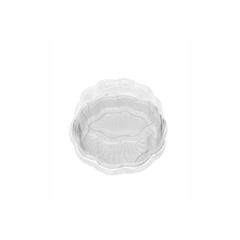EMBALAGEM PET TORTA MINI FLOWER BRANCA - G 32F