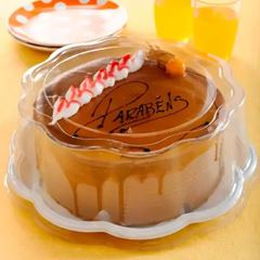 EMBALAGEM PET TORTA GRANDE BRANCA - G 60FB