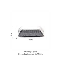 EMBALAGEM PET TORTA JUMBO PRETA - G 78M