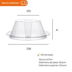 FORMA PUDIM COM TAMPA 750ML - PW70 TWH