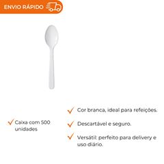 COLHER REFEIÇÃO BRANCA FORTE - TBFCRB-20F