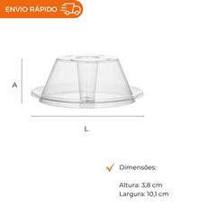 FORMA PUDIM COM TAMPA 150ML - G367