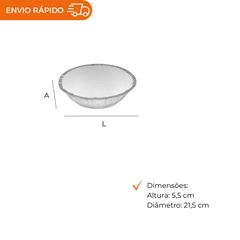 PRATO REDONDO COM TAMPA PARA MÁQUINA Nº 9 1050ML