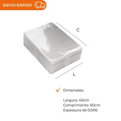 SACO PLÁSTICO DE POLIPROPILENO 40X60X0,006