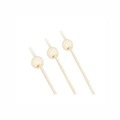 PALITO DE BAMBU PARA PETISCOS 12CM PÉROLA BRANCA