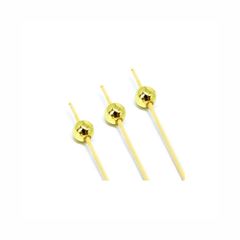 PALITO DE BAMBU PARA PETISCOS 9CM PÉROLA DOURADA