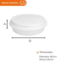 MARMITEX DE ISOPOR COM TAMPA 500ML- PT-100Q