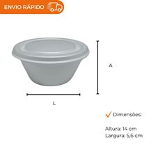 MARMITEX DE ISOPOR COM TAMPA 500ML - TM-500