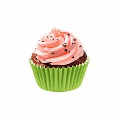 FORMINHA DE PAPEL PARA MINI CUPCAKE IMPERMEÁVEL VERDE LIMÃO