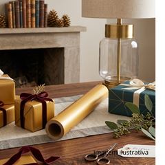 BOBINA DE PAPEL PRESENTE DOURADO 60CM