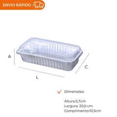 ASSADEIRA PARA BOLO INGLÊS COM TAMPA PET 550ML
