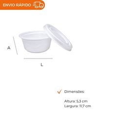 MARMITEX DE ISOPOR C/ TP 300ML- PT-300.