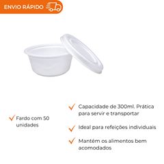 MARMITEX DE ISOPOR C/ TP 300ML- PT-300.