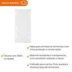 SACO A VÁCUO - 20X35X0,015CM