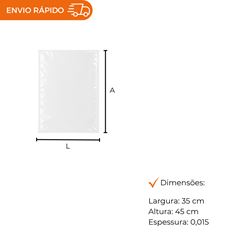 SACO A VACUO - 35X45X0,015