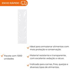 SACO A VÁCUO - 11X30CM