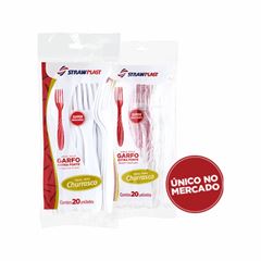 GARFO EXTRA FORTE PARA CHURRASCO BRANCO