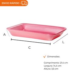 BANDEJA AUTO-ABSORVENTE B2 FUNDA ROSA - CFA002
