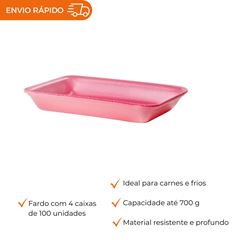 BANDEJA AUTO-ABSORVENTE B2 FUNDA ROSA - CFA002