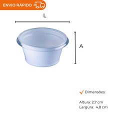 POTE 30ML COM TAMPA PARA MOLHO BRANCO PET G695SF