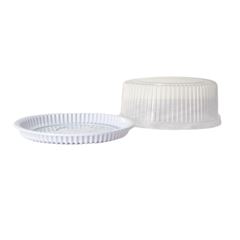 EMBALAGEM PET TORTA MINI BRANCA - D 50M
