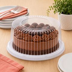 EMBALAGEM PET TORTA MINI BRANCA  - D 50A