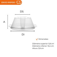 FORMA PUDIM COM TAMPA 150ML - PW33 TWH