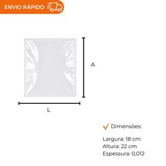SACO A VÁCUO - 12X22X0,012