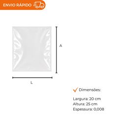 SACO A VÁCUO - 20X250CM