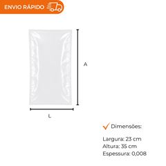 SACO A VÁCUO - 23X35CM