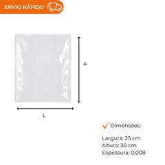 SACO A VÁCUO - 25X30CM