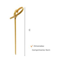 ESPETO P/KNOTTED STICKS BAMBU 15CM