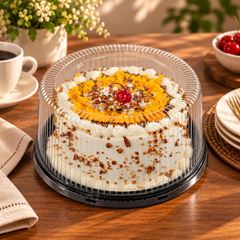 EMBALAGEM PET TORTA MINI PRETA  - D 56A