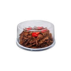 EMBALAGEM PET TORTA MINI BRANCA  - D 56A