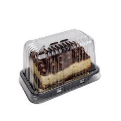 EMBALAGEM PET FATIA TORTA PRETA MINI  D 62R