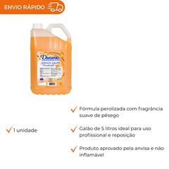 SABONETE LIQ PEROLIZADA DUOMO PESSÊGO 5L