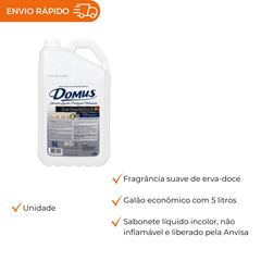 SABONETE LIQ DOMUS ERVA DOCE INCOLOR 5L